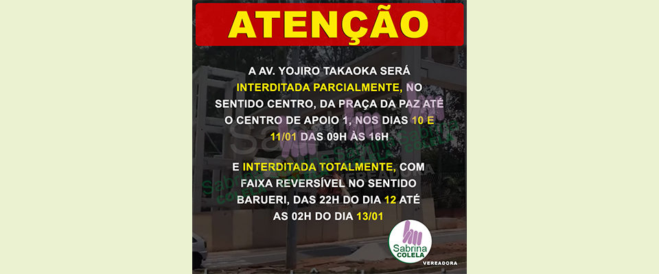 ⚠️ ATENÇÃO ALPHAVILLE/TAMBORÉ ⚠️