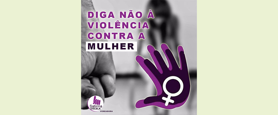 Diga não à violência contra a mulher